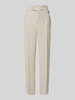 ROSNER High waist stoffen broek met persplooien, model 'Mara Trend' Offwhite