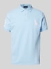 Polo Ralph Lauren Regular Fit Poloshirt mit Label-Stitching Hellblau