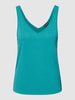 Soaked in Luxury Tanktop met V-hals, model 'Columbine' Petrol
