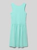 s.Oliver RED LABEL Tailliertes Minikleid aus Baumwoll-Mix Aqua