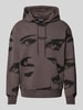 The Hundreds Hoodie mit Känguru-Tasche Modell 'SURVEILLANCE' Anthrazit