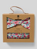 Prince Bowtie Fliege und Einstecktuch im Set Pink