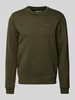 Blend Sweatshirt met ribboorden, model 'Downton' Donkergroen