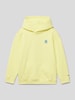 Tommy Hilfiger Teens Hoodie met labelstitching, model 'MONOGRAM' Geel