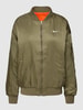 Nike Blouson met logostitching Olijfgroen