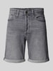 Jack & Jones Regular Fit Jeansshorts im 5-Pocket-Design Modell 'RICK' Mittelgrau