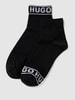 HUGO Socken mit Label-Print im 2er-Pack Black