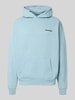 Pegador Oversized Hoodie mit Logo und Känguru-Tasche Hellblau