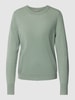 Jake*s Collection Kaschmirpullover mit Rundhalsausschnitt Schilf