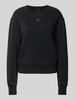 Guess Sweatshirt mit Strasssteinbesatz Modell 'BIG GUESS' Black