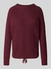 Jake*s Casual Oversized Strickpullover aus Viskose Bordeaux