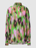 Essentiel Blouseshirt van viscose met all-over motief Neongroen