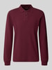 MCNEAL Relaxed Fit Poloshirt aus elastischem Baumwoll-Mix Dunkelrot