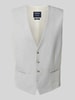 MCNEAL Slim Fit Weste mit Kleinstruktur Hellgrau