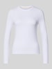 GUESS Jeans Longsleeve o kroju skinny fit z mieszanki bawełny Biały