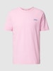 MC2 Saint Barth T-shirt met labelstitching, model 'DOVER' Roze