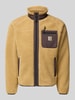 Carhartt Work In Progress Teddyjacke mit Brusttasche Modell 'PRENTIS LINER' Mittelbraun