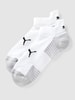 Puma Sneakersocken mit Label-Details im 2er-Pack Modell 'Cushioned' Weiss