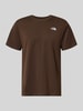 The North Face Regular fit t-shirt met ronde hals model 'EVOLUTION' Donkerbruin