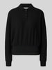 OPUS Gebreide pullover met polokraag, model 'Geigi' Zwart