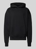 Pegador Oversized Hoodie mit Logo und Känguru-Tasche Black
