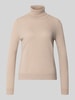 Christian Berg Woman Regular Fit Rollkragenpullover aus reinem Kaschmir Beige