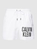 Calvin Klein Underwear Badehose mit Label-Print Weiss