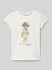 Polo Ralph Lauren Kids T-shirt met motief- en labelprint Offwhite