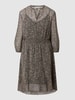 Jake*s Collection Kleid aus Chiffon Schwarz