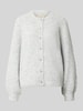 FREE/QUENT Strickjacke mit Rundhalsausschnitt Modell 'Luisa' Hellgrau