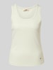 MOS MOSH Tanktop mit gerippten Abschlüssen Modell 'Casa' Lind