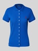 Polo Ralph Lauren Poloshirt mit Label-Stitching Royal