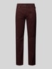 bugatti Modern fit broek in 5-pocketmodel Bordeaux