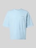 REVIEW T-Shirt mit Label-Detail Hellblau