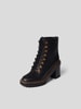 Tory Burch Bikerboots mit Blockabsatz Schwarz