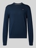 Napapijri Regular Fit Longsleeve mit Logo-Stitching Modell 'Droz' Marine