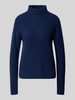 Fynch-Hatton Gebreide pullover van kasjmier met opstaande kraag Marineblauw
