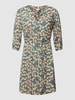 ONLY CARMAKOMA PLUS SIZE blousejurk met bloemenmotief Rietgroen