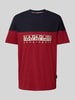 Napapijri T-Shirt mit Label-Stitching Modell 'SATURNIA' Marine