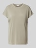 Jake*s Collection Straight fit T-shirt met ronde hals Rietgroen