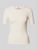 Tommy Hilfiger T-Shirt in Ripp-Optik Ecru