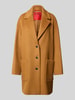 MAX&Co. Relaxed fit lange wollen jas met reverskraag, model 'TAROCCO' Camel