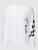 HUGO Sweatshirt mit Motiv-Print Modell 'Dasino' Weiss