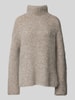 Selected Femme Strickpullover mit Stehkragen Modell 'GABELLA' Anthrazit Melange