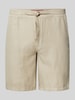 Superdry Regular Fit Leinenshorts mit Tunnelzug Modell 'Merchant' Sand