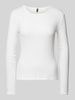 Vero Moda Regular Fit Langarmshirt aus reiner Baumwolle Modell 'LISA' Weiss