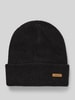 Barts Muts in gebreide look, model 'Witzia' Zwart