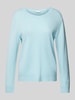 LIU JO SPORT Strickpullover mit Label-Stitching Hellblau