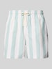 SELECTED HOMME Badeshorts mit Streifenmuster Modell 'DANE' Hellgruen