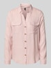 Vero Moda Regular fit overhemdblouse van pure viscose, model 'BUMPY' Oudroze
